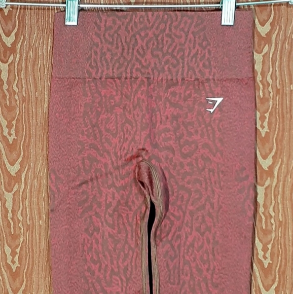 Gymshark Seamless Leggings Burgundy Adapt Camo Size XS Yoga Workout Running Gym - Picture 3 of 12